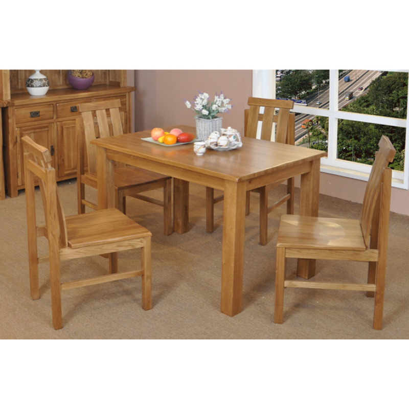American White Oak 7 Piece Dining Set On 1 8m American White Oak 7 Piece Dining Set On