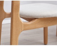 Navia Solid Oak Dining chair with fabric (coming soon)