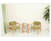 Natural Solid Oak M shape Round Coffee Table and Lamp Table (new arrival)
