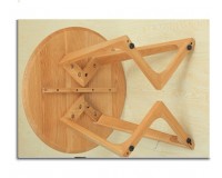 Natural Solid Oak M shape Round Coffee Table and Lamp Table (new arrival)