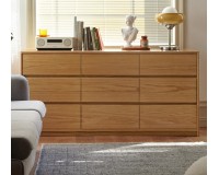 Haven solid oak 9 Drawer Lowboy Dresser (coming in early August)