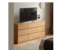 Haven solid oak 9 Drawer Lowboy Dresser (coming in early August)