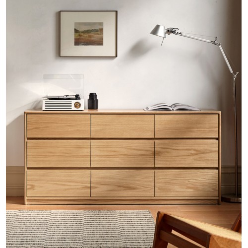 Haven solid oak 9 Drawer Lowboy Dresser (coming in early August)