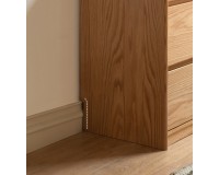 Haven Solid Oak 3+3 Drawer Lowboy Dresser