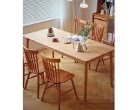 Navia Solid oak Extendable Dining Table