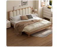 Nova Solid Oak Queen Size Bed Frame with silicone leather (coming soon)