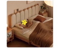 Nova Solid Oak Queen Size Bed Frame with silicone leather (coming soon)