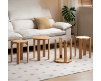 Seattle Solid Oak 4-in-1 Stool Set (coming in July)